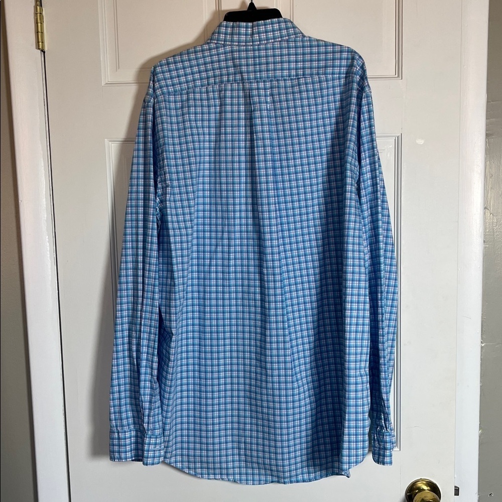 Ralph Lauren men’s blue plaid shirt size XLTG - Picture 3 of 6